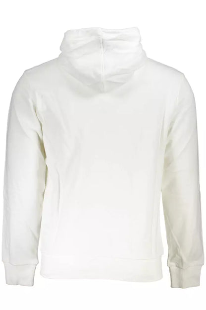 Classic White Zip-Up Hooded Sweatshirt