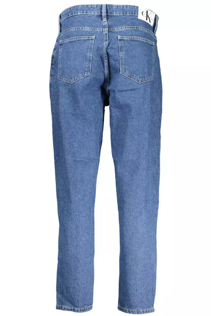 Blue Cotton Women Jeans