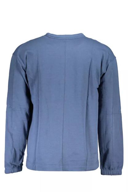 Sleek Long-Sleeved Blue Sweatshirt