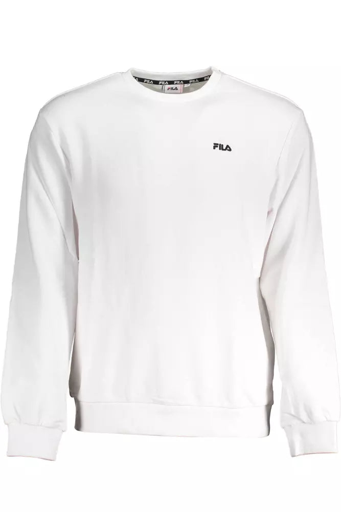 Sleek White Long Sleeve Soft Sweater