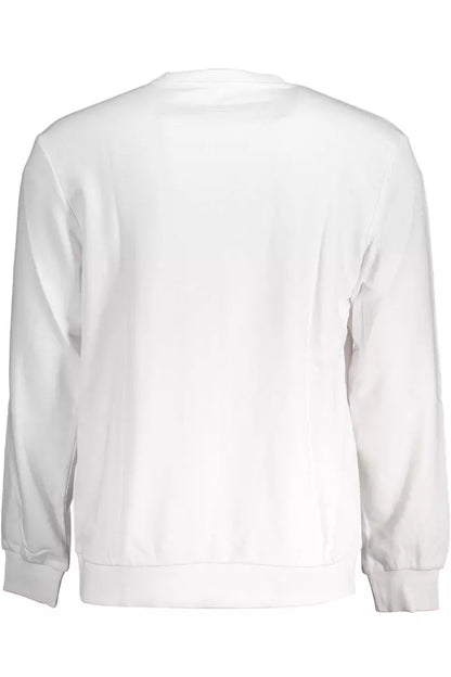 Sleek White Long Sleeve Soft Sweater