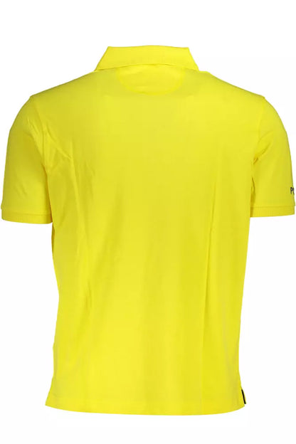 Elegant Yellow Cotton Polo Shirt