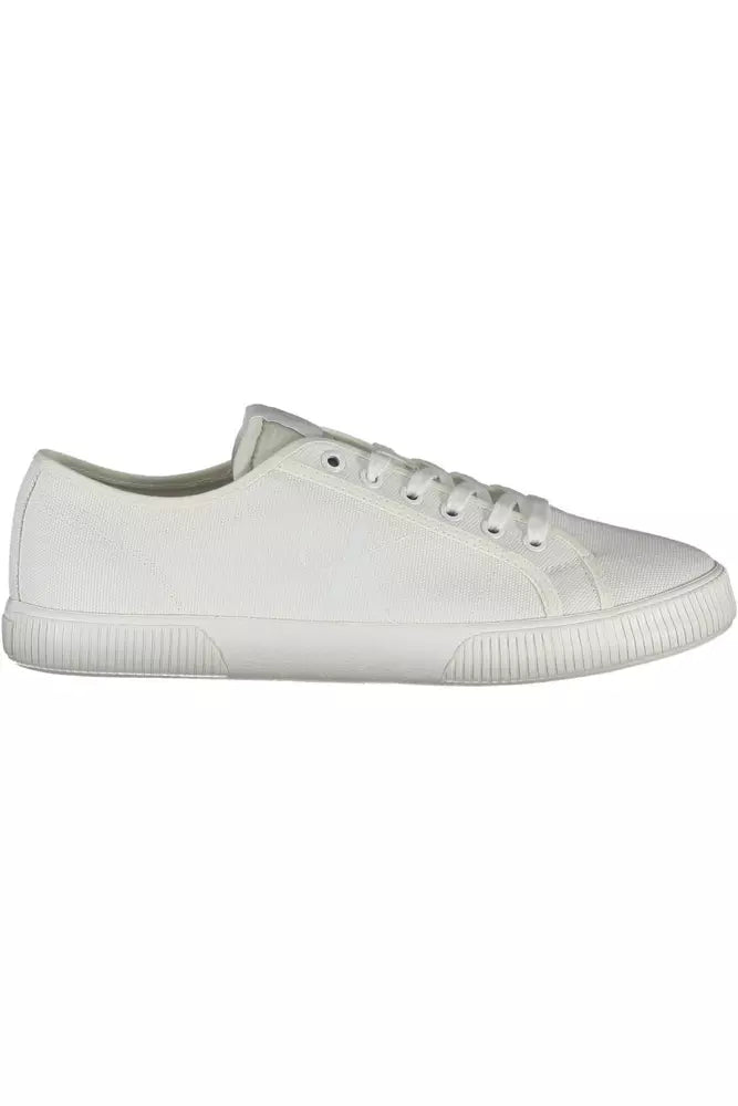 Sleek White Sneakers with Eco-Friendly Twist