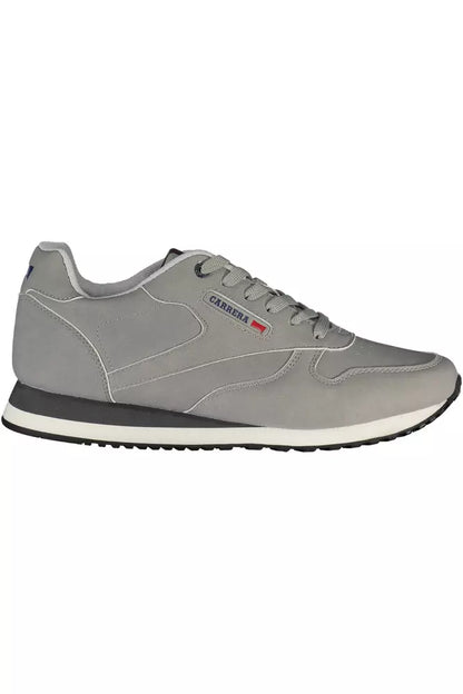 Gray Eco Leather Men Sneaker