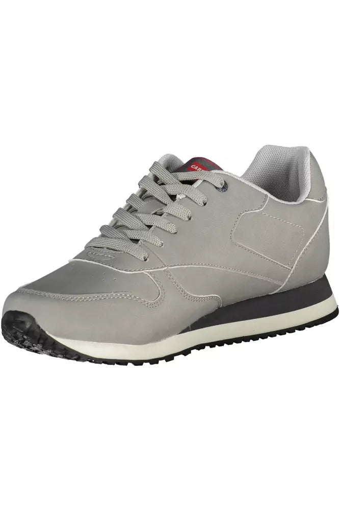 Gray Eco Leather Men Sneaker