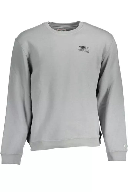 Gray Cotton Men Sweater