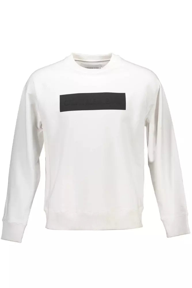 White Cotton Men Sweater