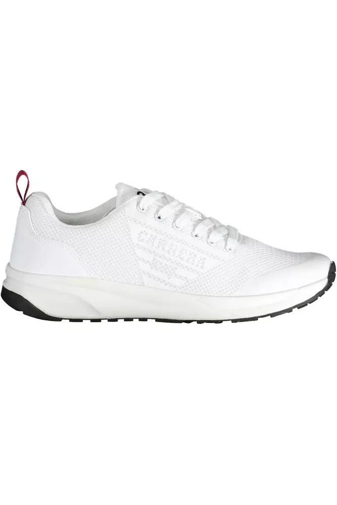 Sleek White Sports Sneakers with Contrast Accents