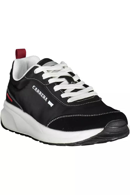 Black Eco Leather Men Sneaker