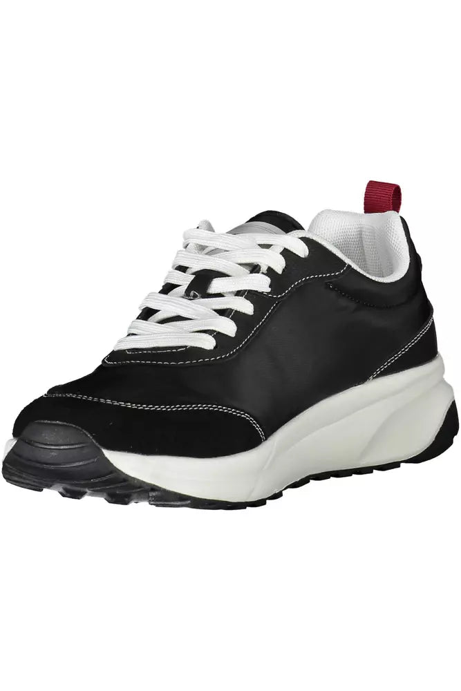 Black Eco Leather Men Sneaker