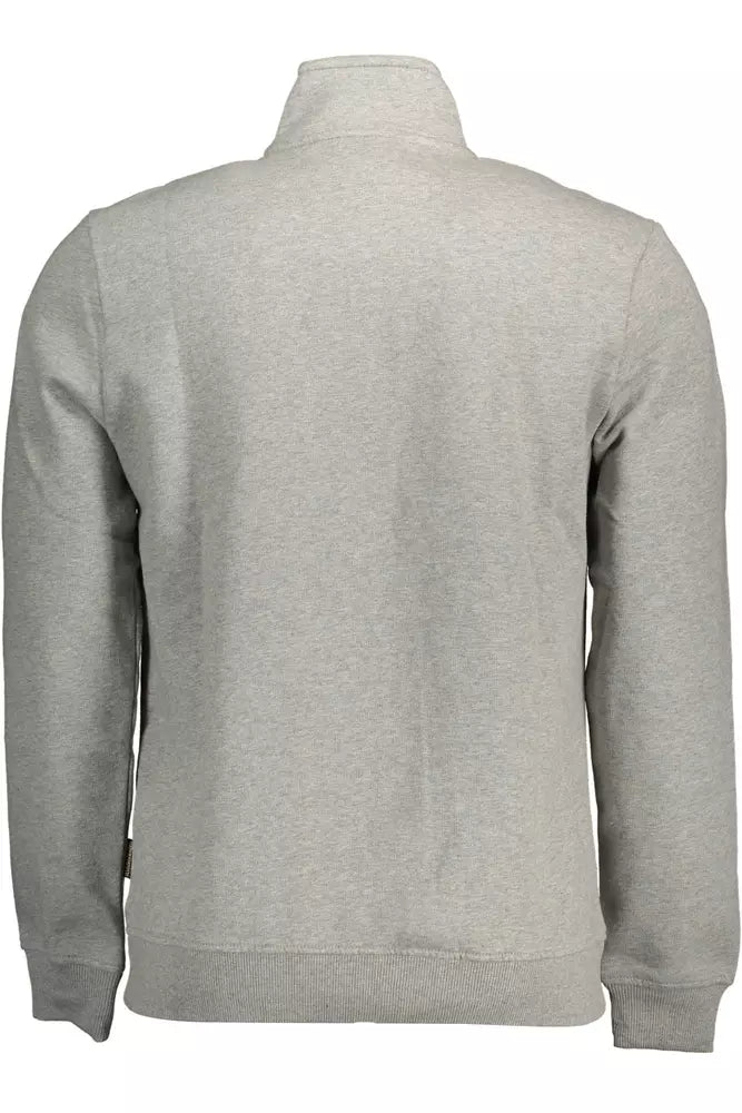 Gray Cotton Men Sweater