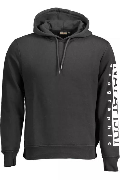 Sleek Hooded Sweatshirt with Signature Print