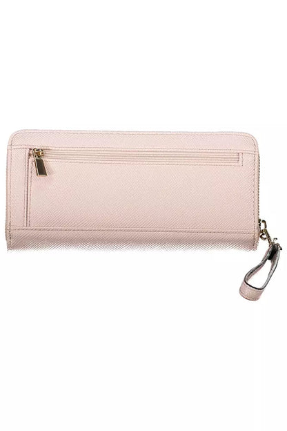 Sleek Pink Polyethylene Men's Wallet