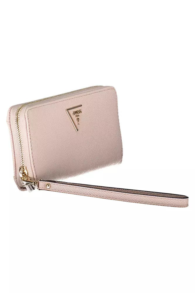 Sleek Pink Polyethylene Men's Wallet