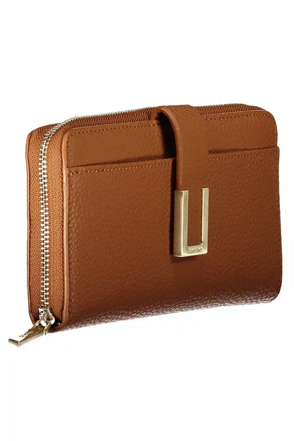 Elegant Brown Multi-Compartment Wallet