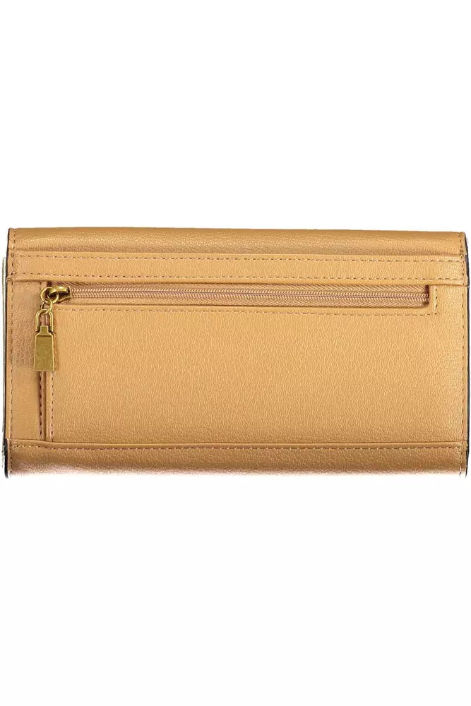 Elegant Beige Polyethylene Women's Wallet