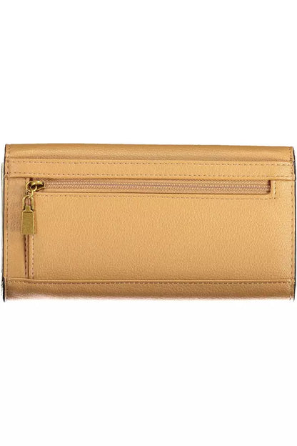 Elegant Beige Polyethylene Women's Wallet