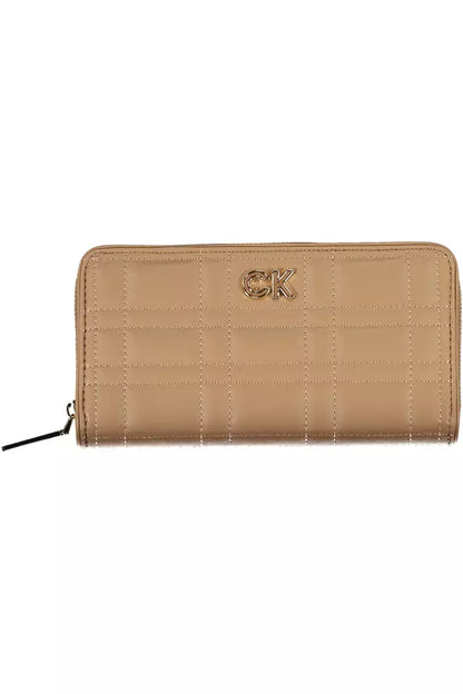 Beige Quintessential Wallet with RFID Block