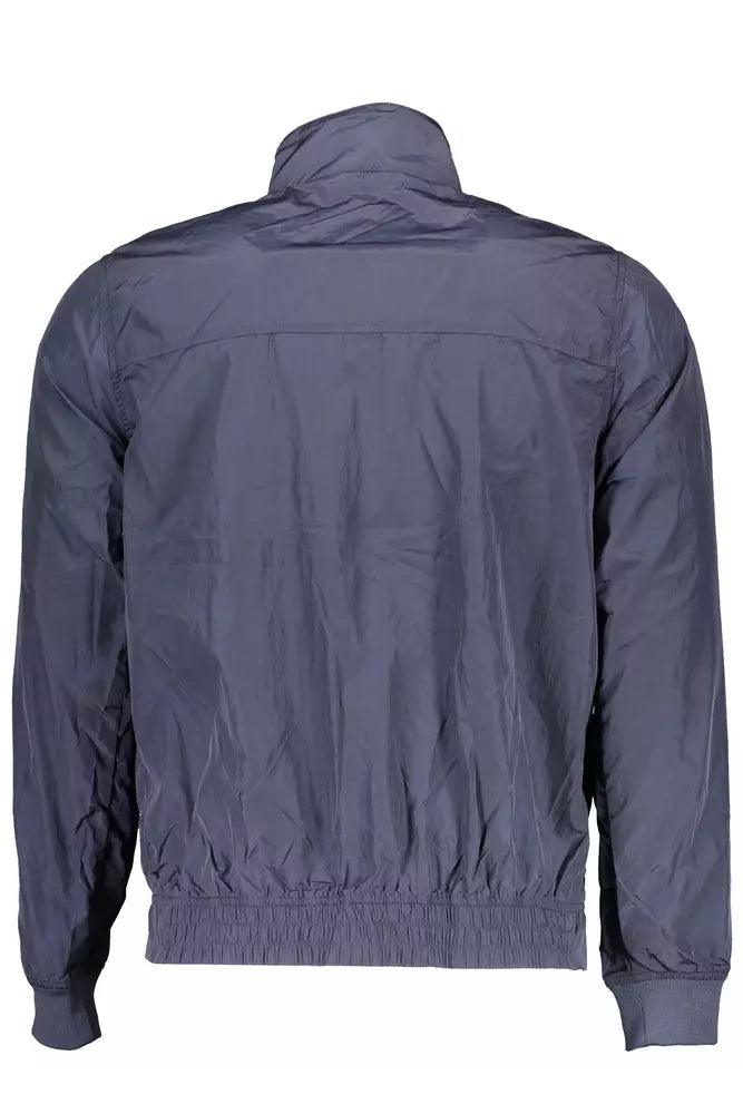 Sleek Long Sleeve Sports Jacket in Blue