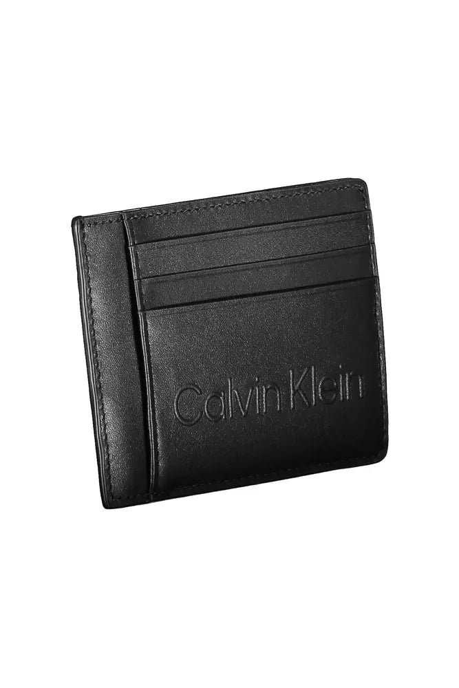 Sleek Black Polyethylene Card Holder