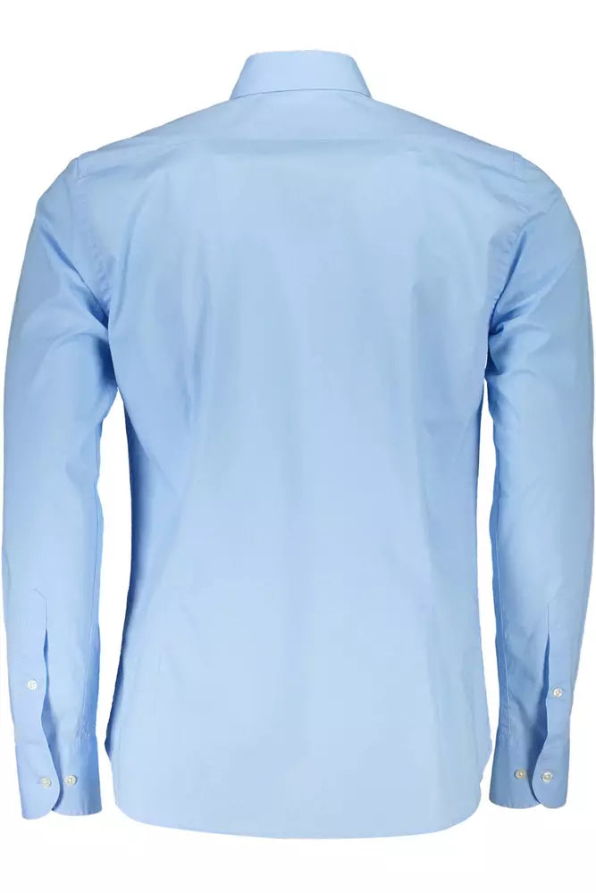 Light Blue Cotton Men Shirt