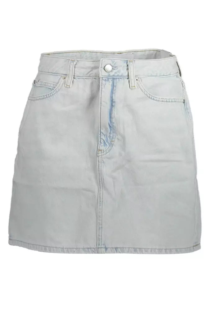 Chic Light Blue Denim Mini Skirt