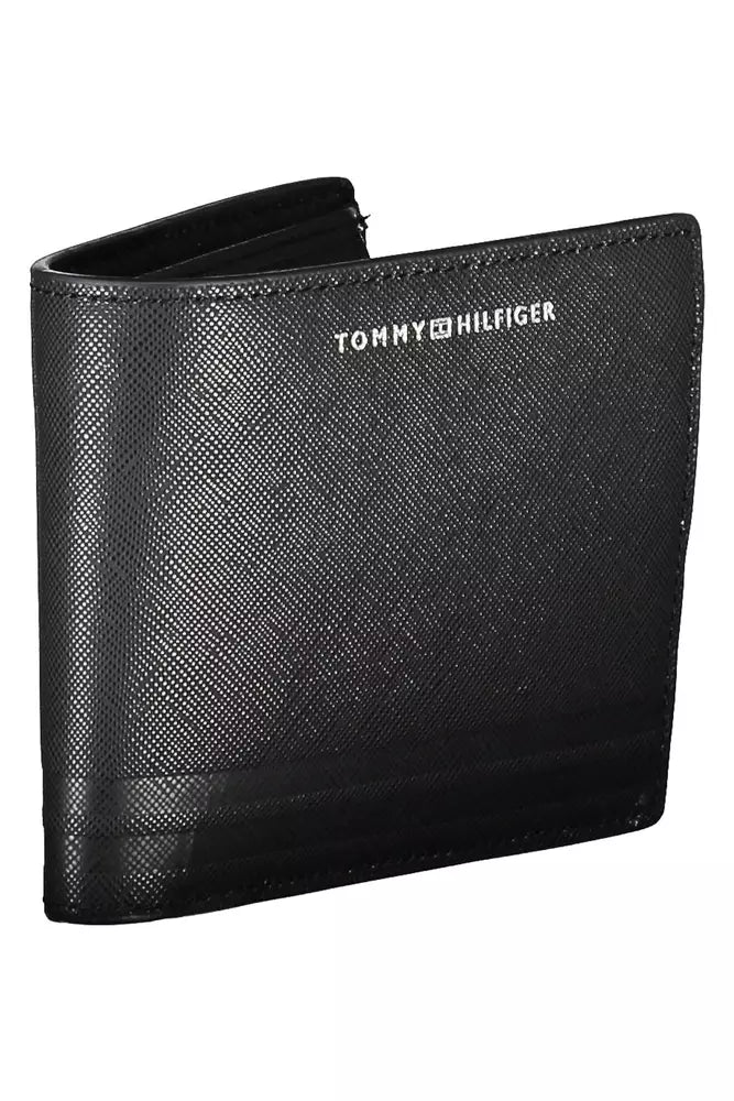 Chic Black Leather Bifold Wallet