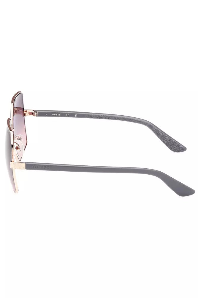 Pink Metal Women Sunglass