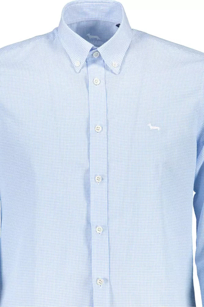 Elegant Light Blue Button-Down Shirt