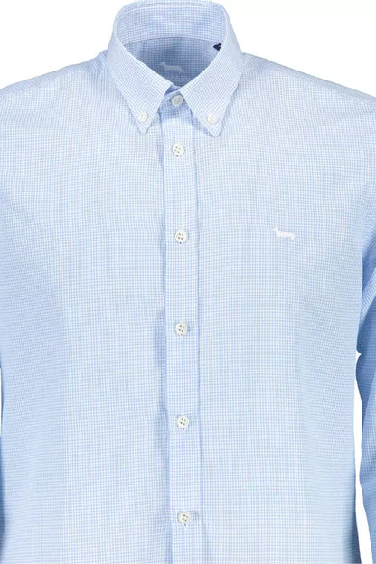 Elegant Light Blue Button-Down Shirt