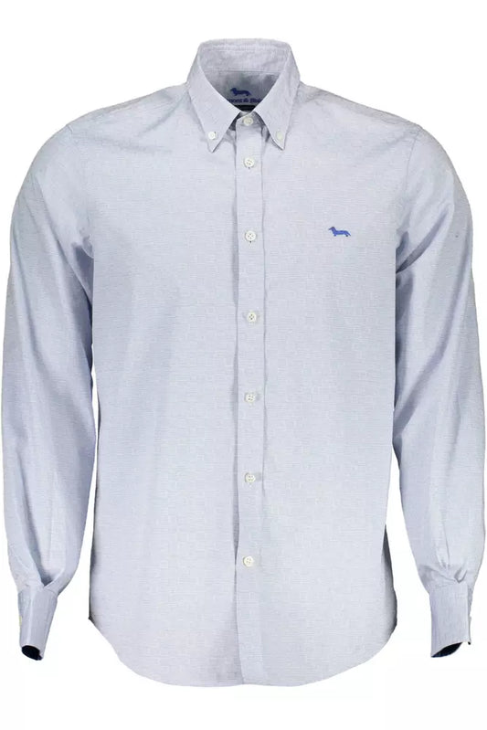 Elegant Light Blue Cotton Shirt