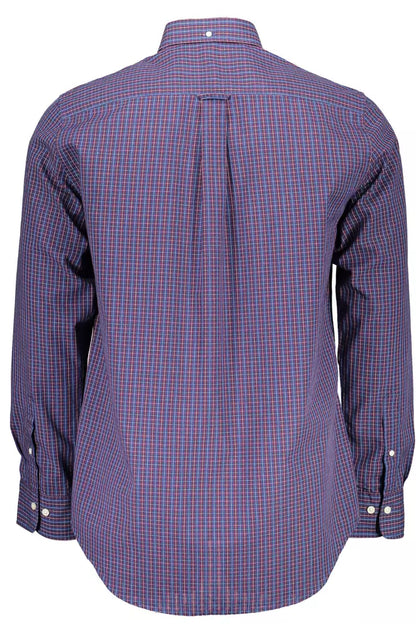 Blue Cotton Men Shirt