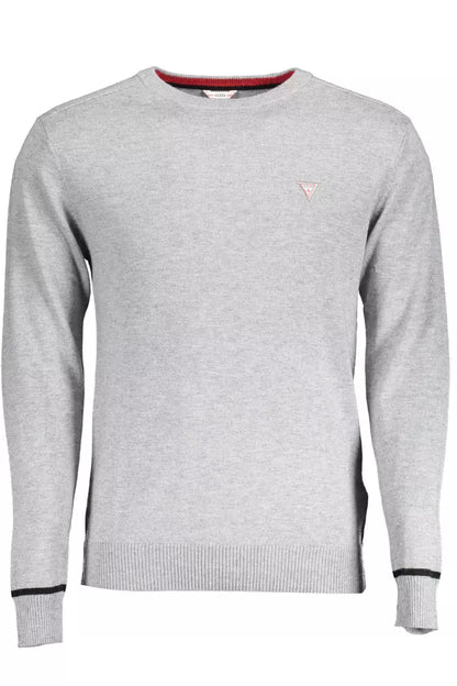 Gray Viscose Men Sweater