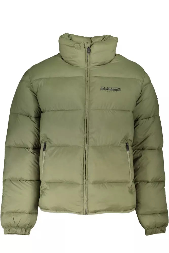 Green Polyamide Men Jacket