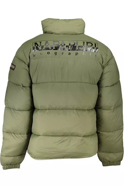 Green Polyamide Men Jacket