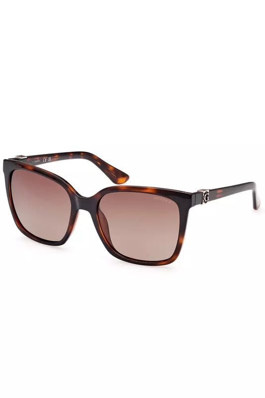 Chic Brown Square Frame Sunglasses