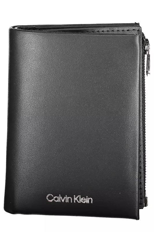 Elegant Black Leather Wallet with RFID Block