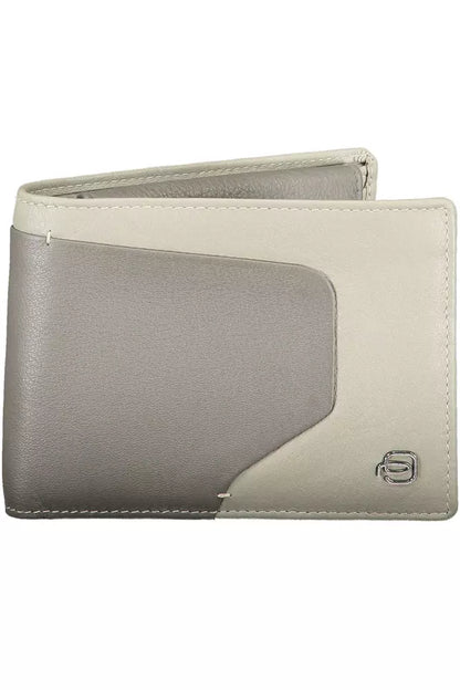 Gray Leather Men Wallet