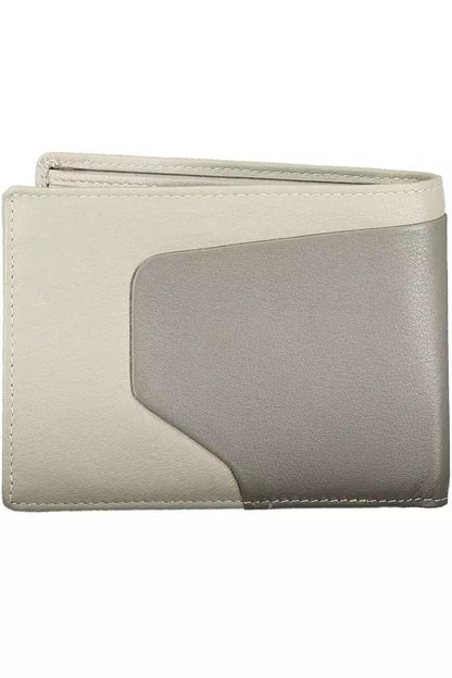 Gray Leather Men Wallet