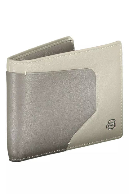 Gray Leather Men Wallet