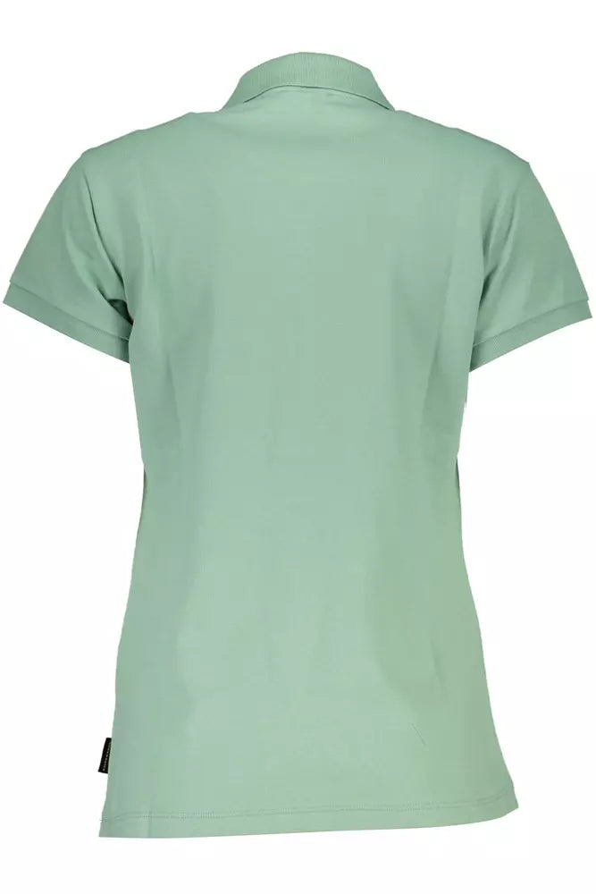 Chic Green Short-Sleeved Polo Shirt