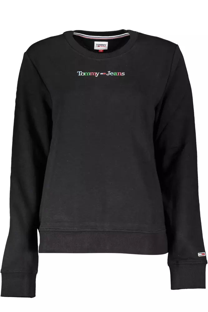 Black Cotton Women Sweater