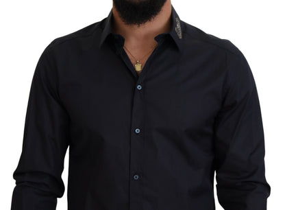 Elegant Azure Slim Fit Designer Shirt