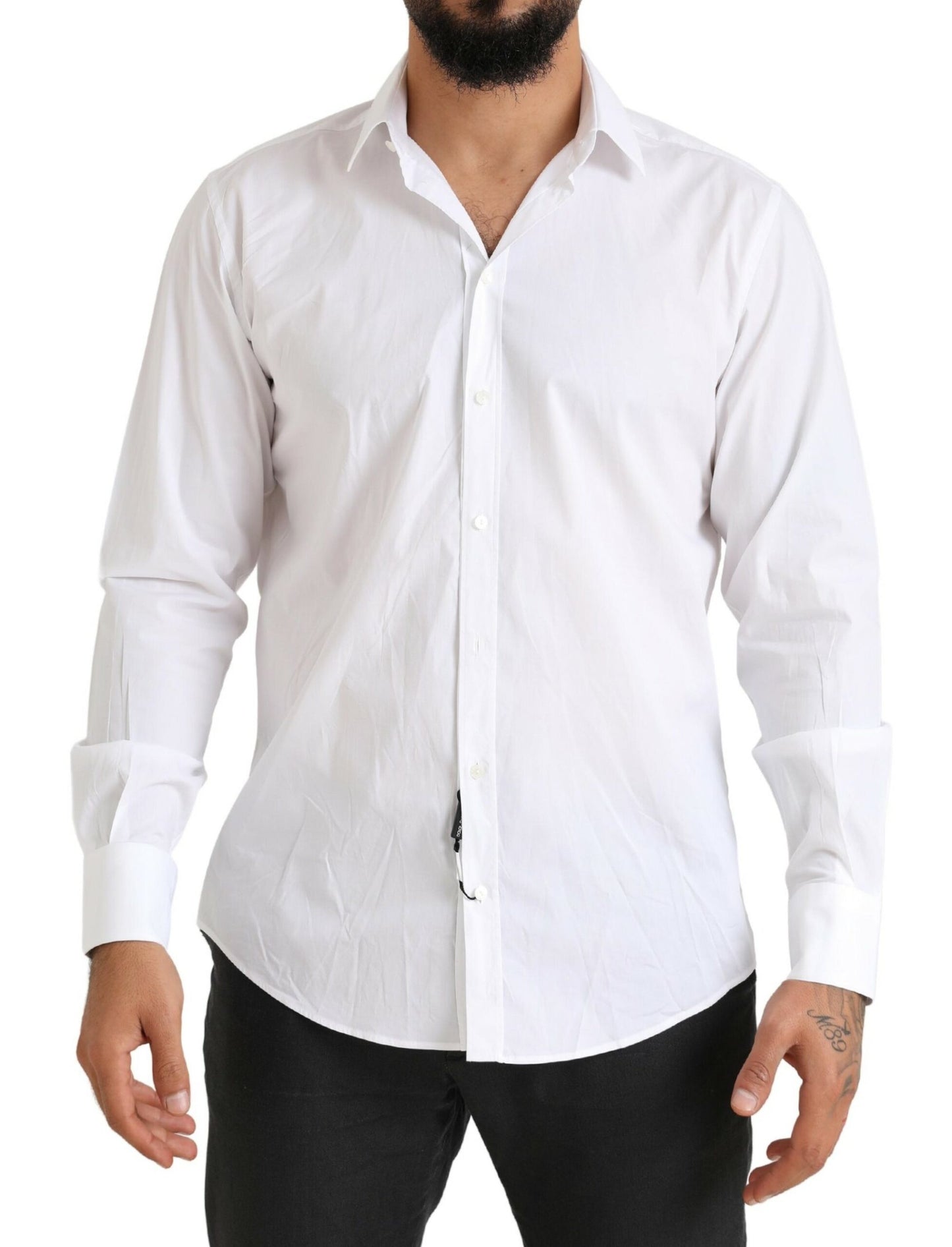 Elegant Slim Fit Cotton Dress Shirt