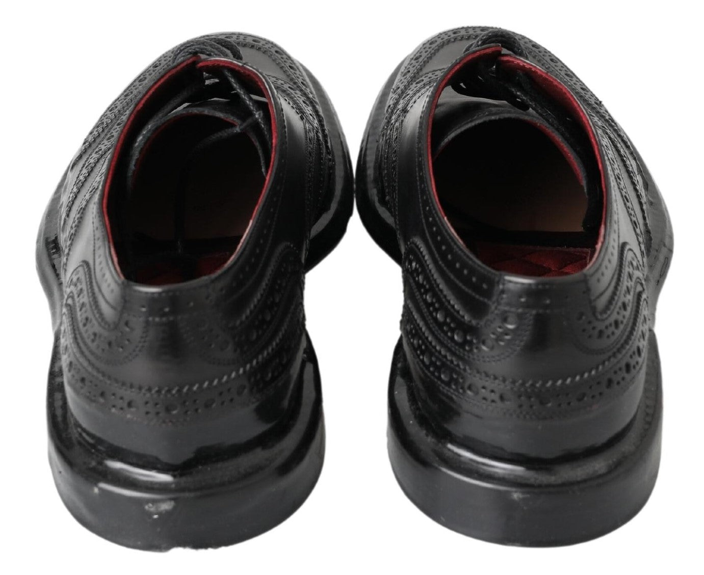 Elegant Black Leather Derby Shoes