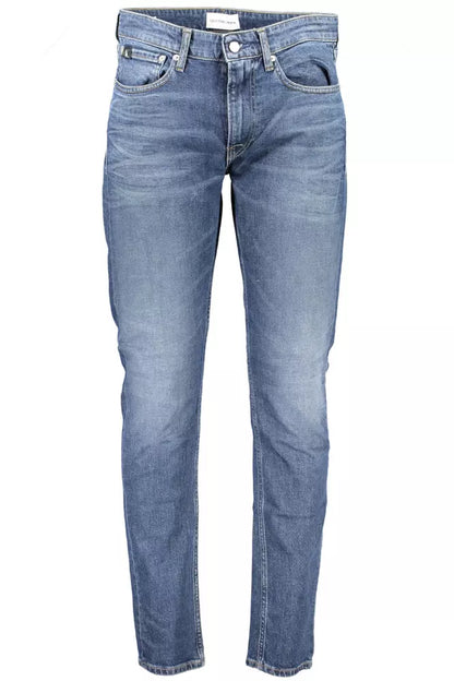 Blue Cotton Men Jeans