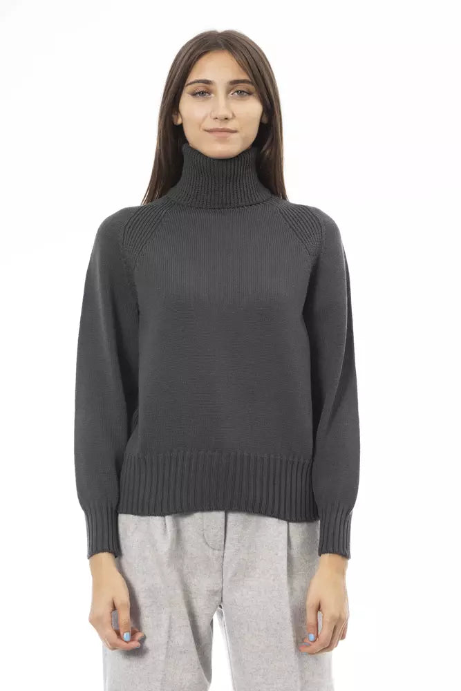 Green Wool Women Sweater