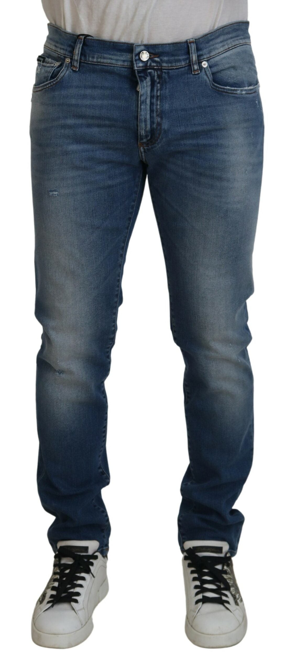 Chic Slim Fit Italian Denim Jeans