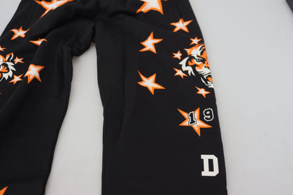 Elegant Black Star Casual Sweatpants