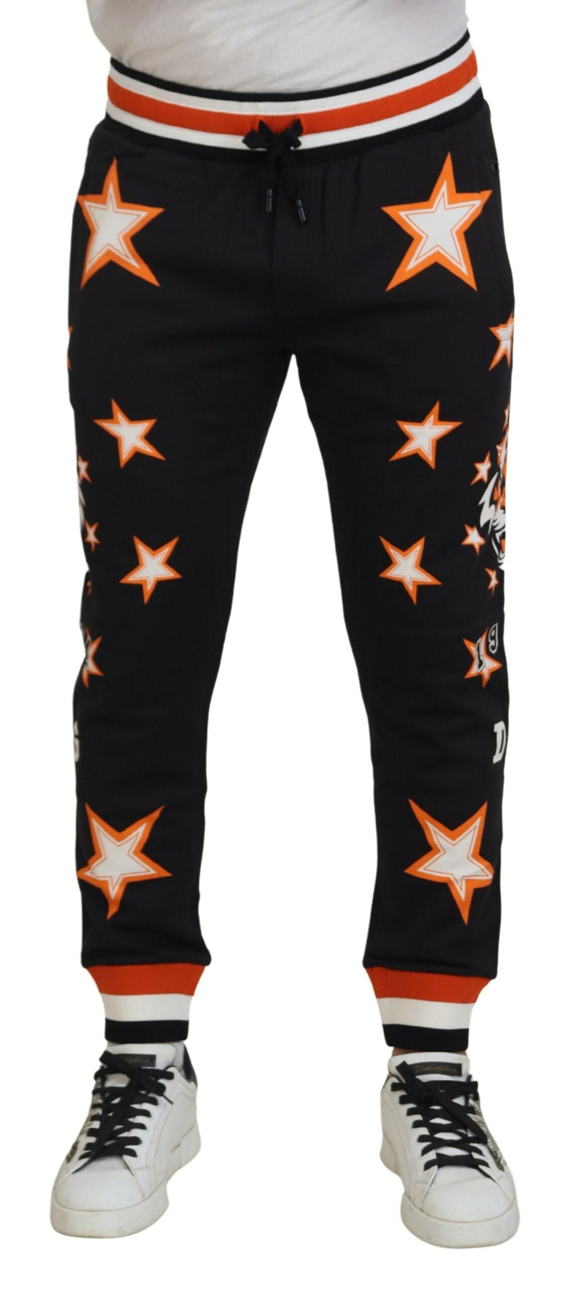 Elegant Black Star Casual Sweatpants